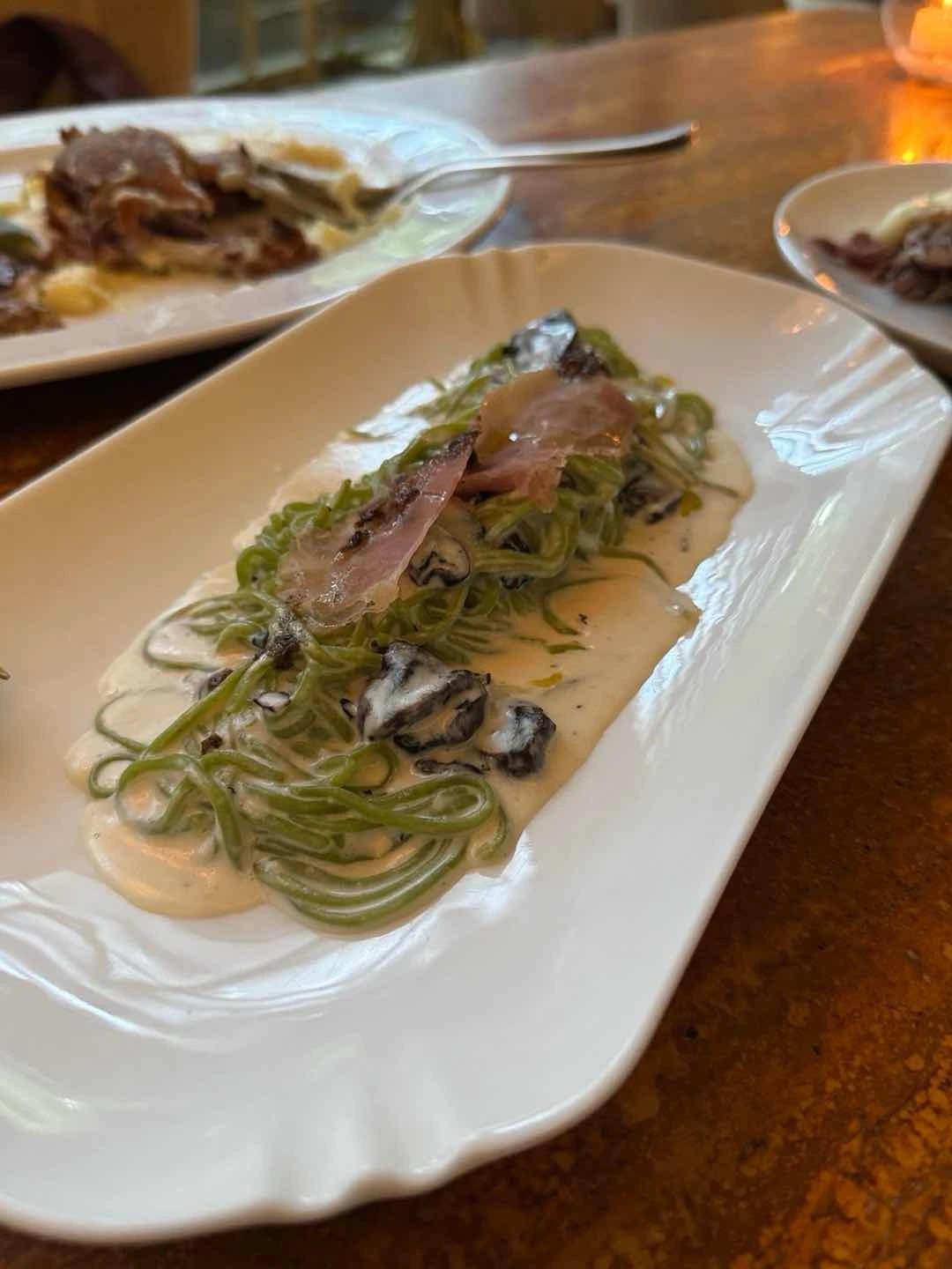 Spinach pasta