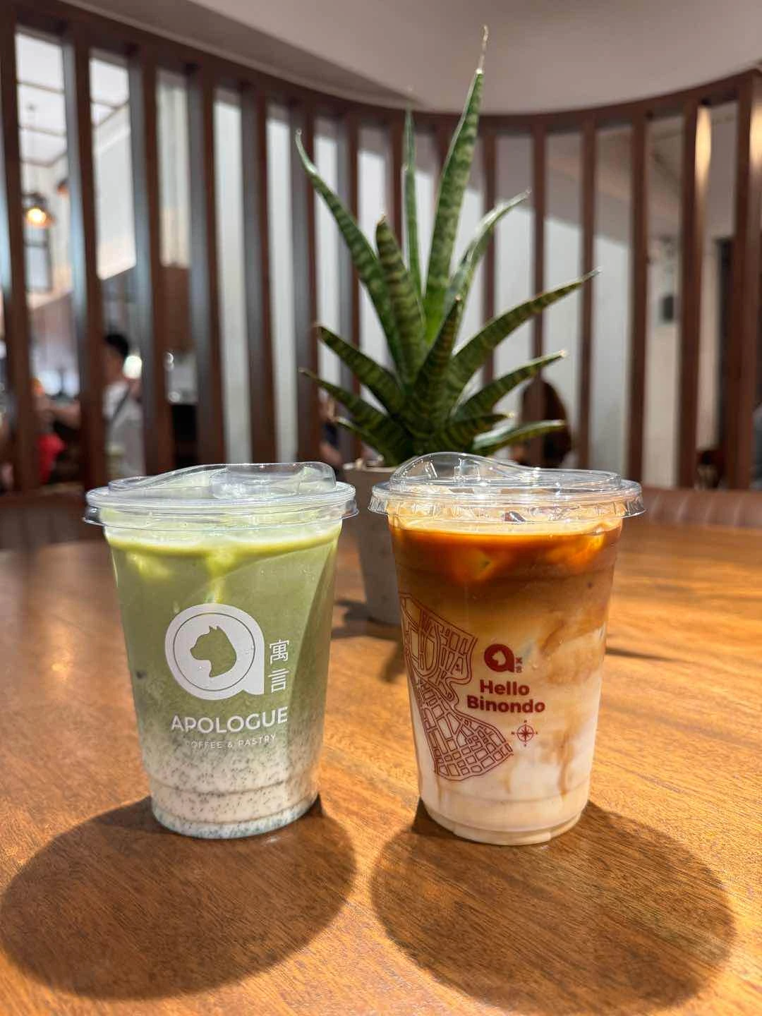matcha all the wayyy of Apologue Coffee & Pastry