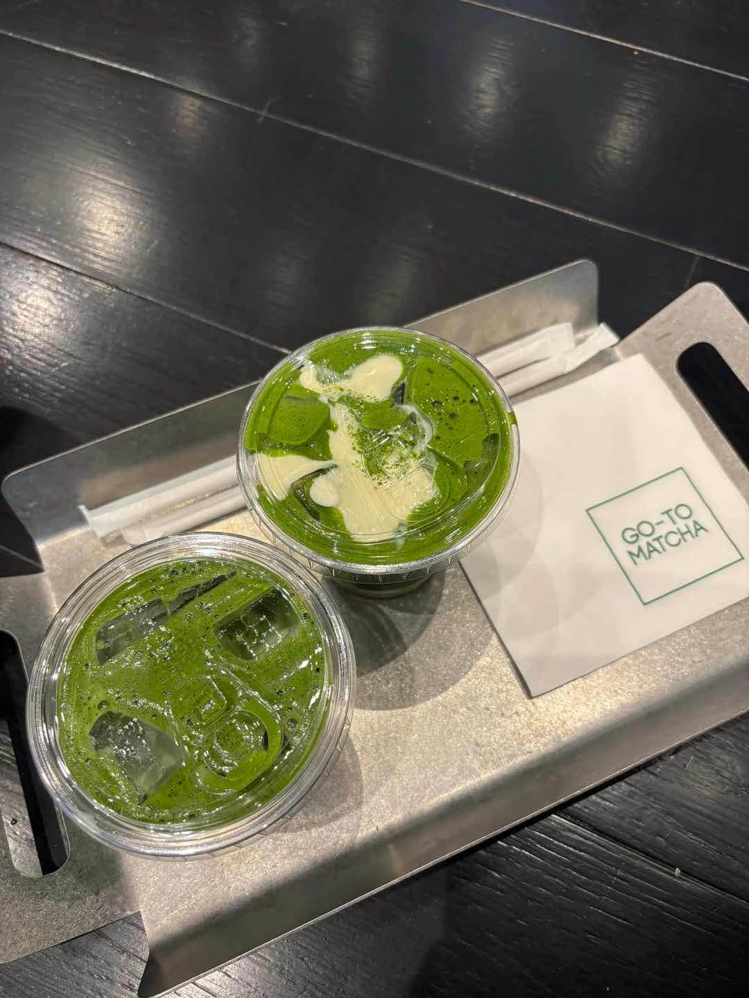 Regular Matcha Latte, Sea Salt Matcha Latte