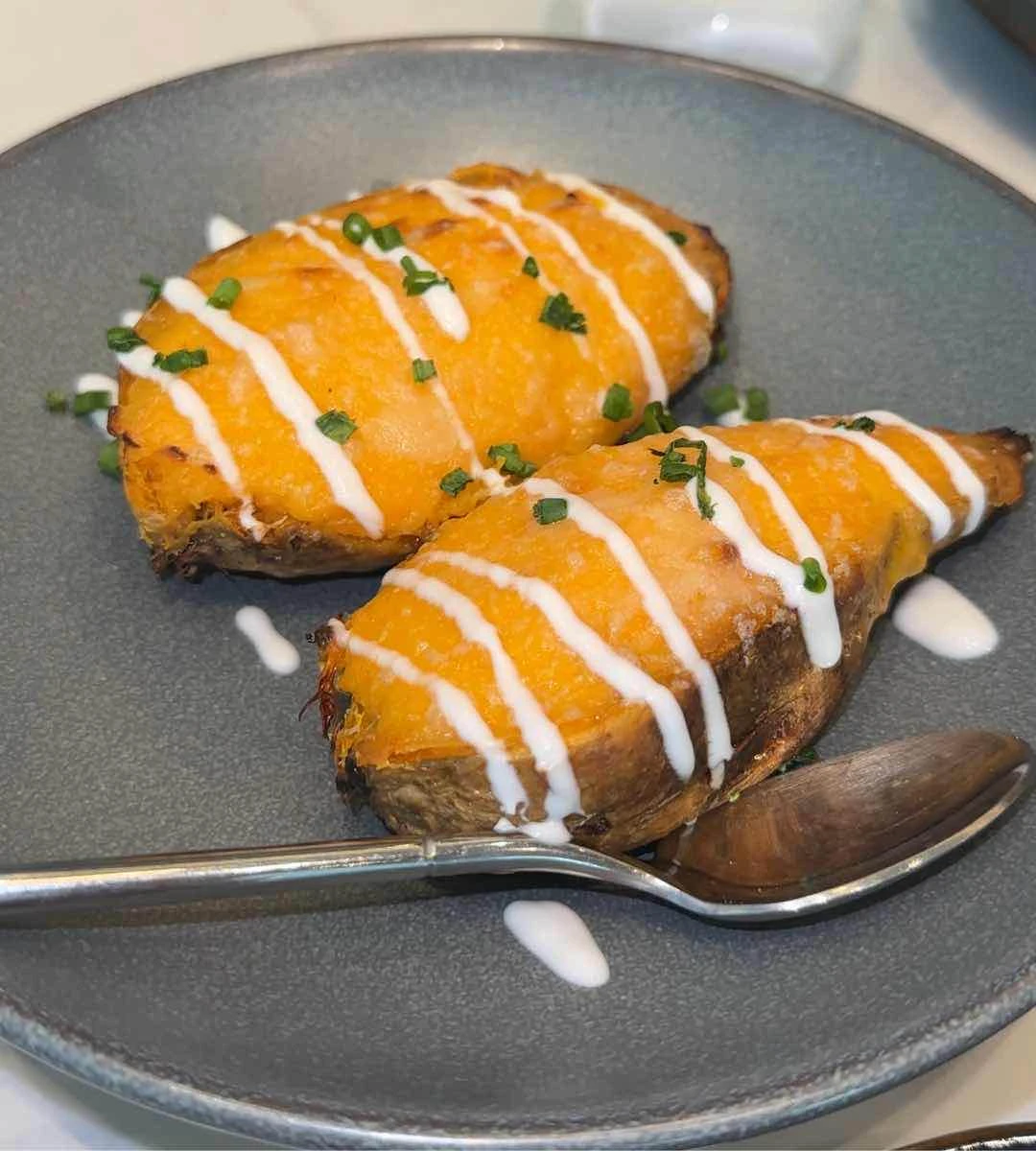 cheesy sweet potato