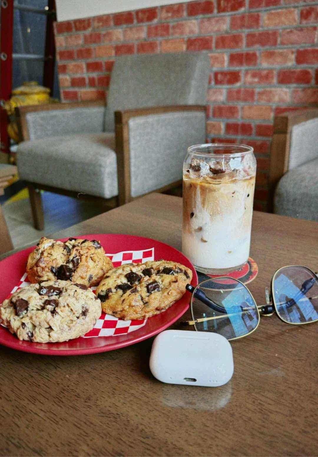 Cookies + Roasted Almond Coffee