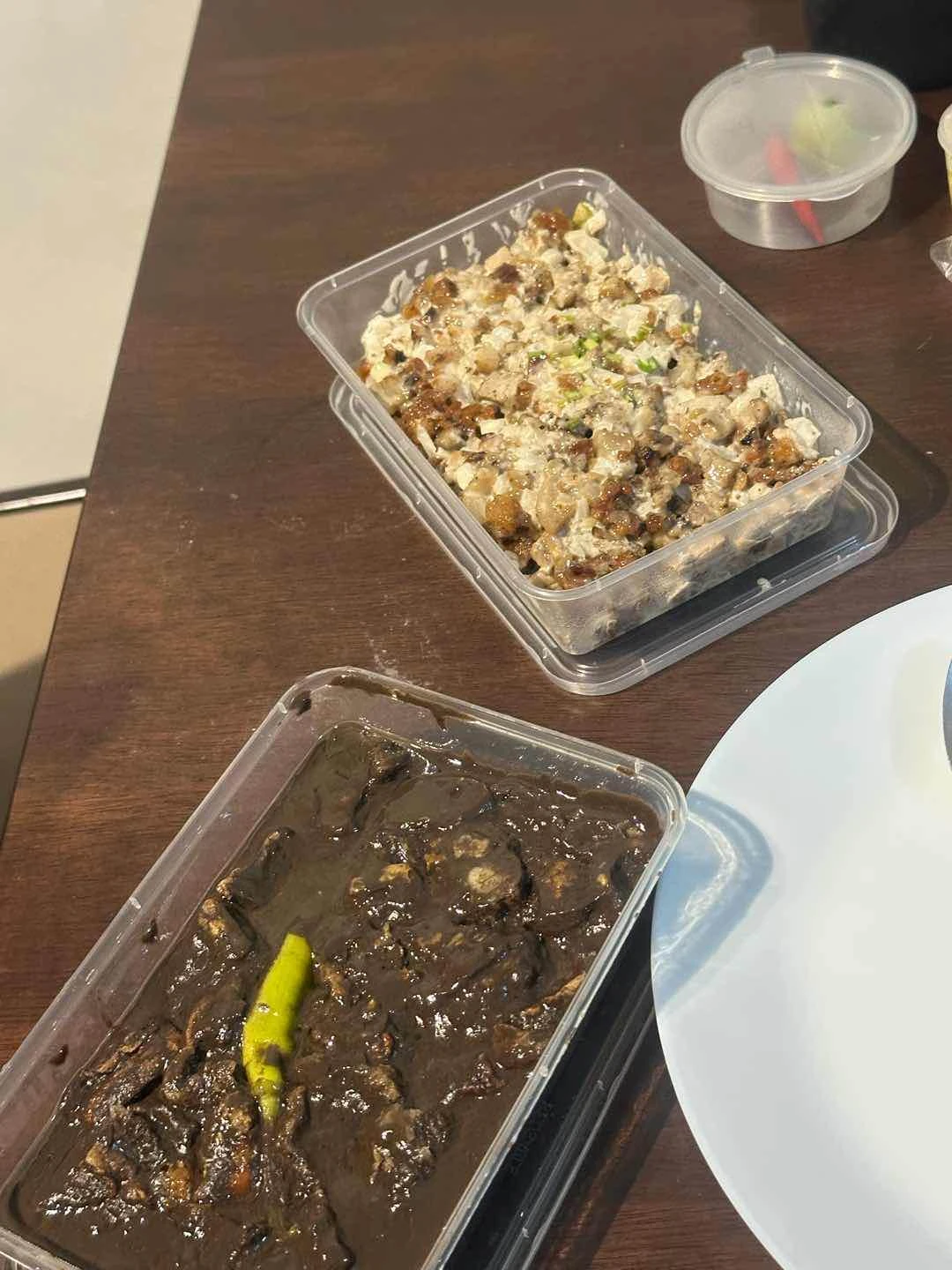 Crispy Dinuguan and Pork Sisig