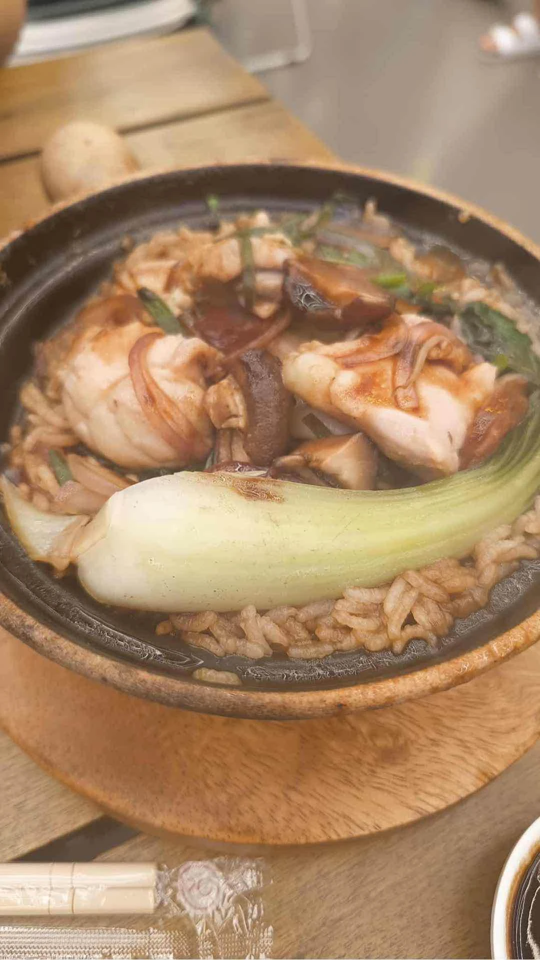 Chicken & Mushroom Claypot Rice