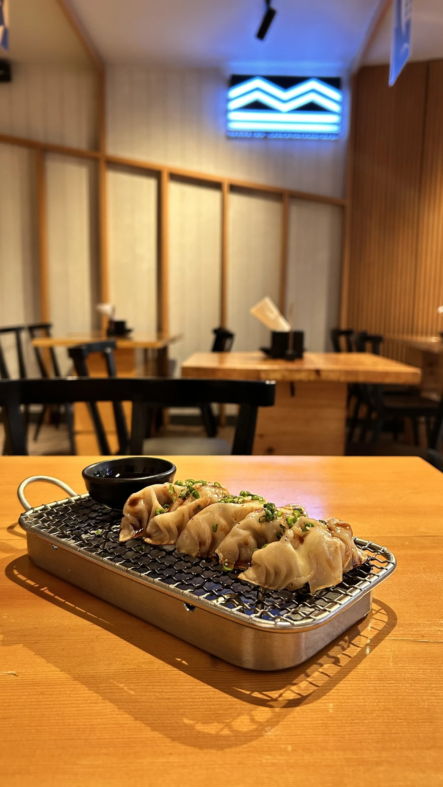 Cooked well, crispy and juicy. 