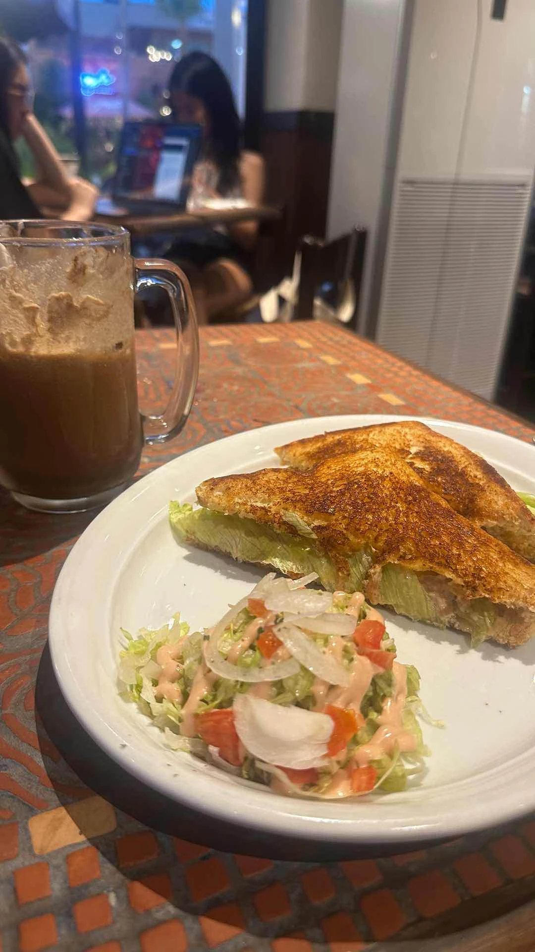 Tuna Melt & Cafe Mocha