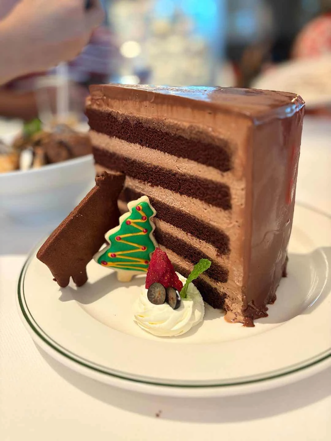 Gigantic chocolate cake for two