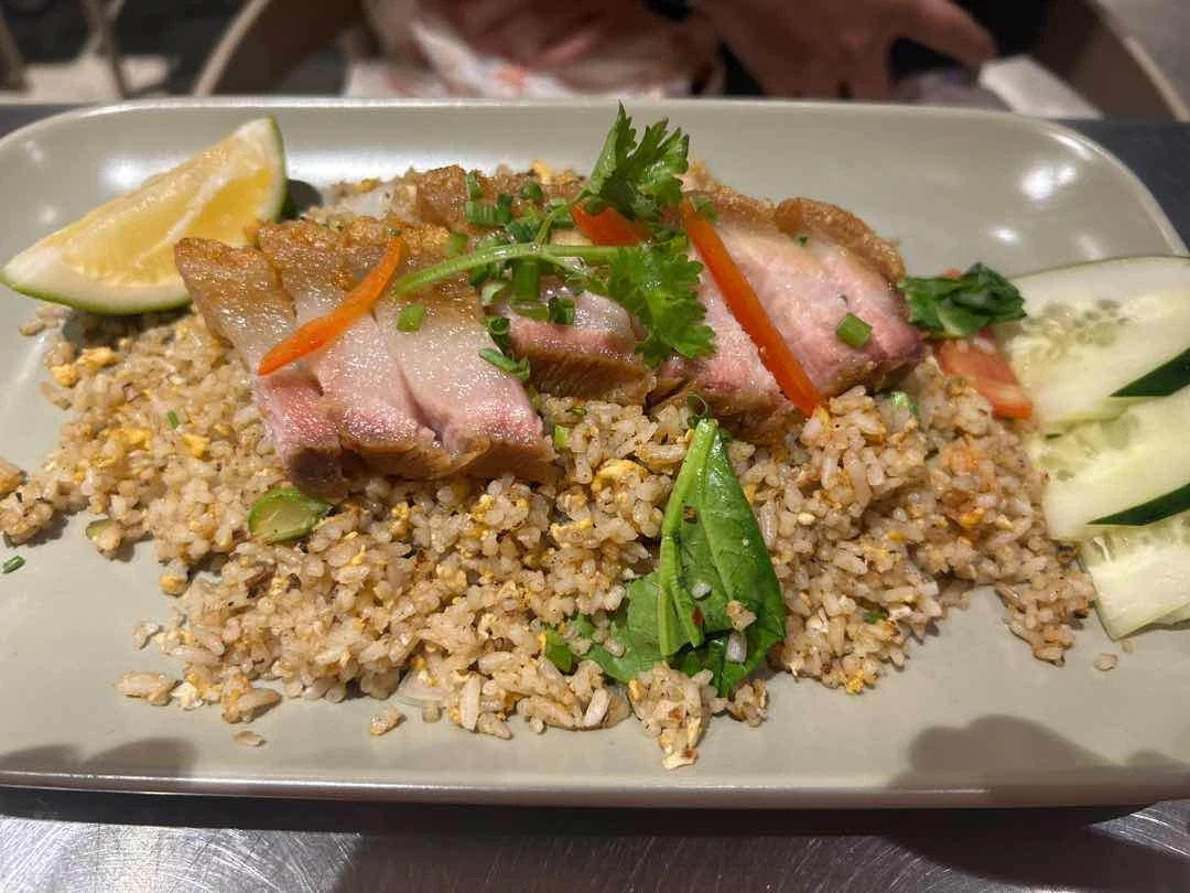Khao Pad Moo Krob (Crispy Pork Belly Fried Rice) of KRAPOW MOA
