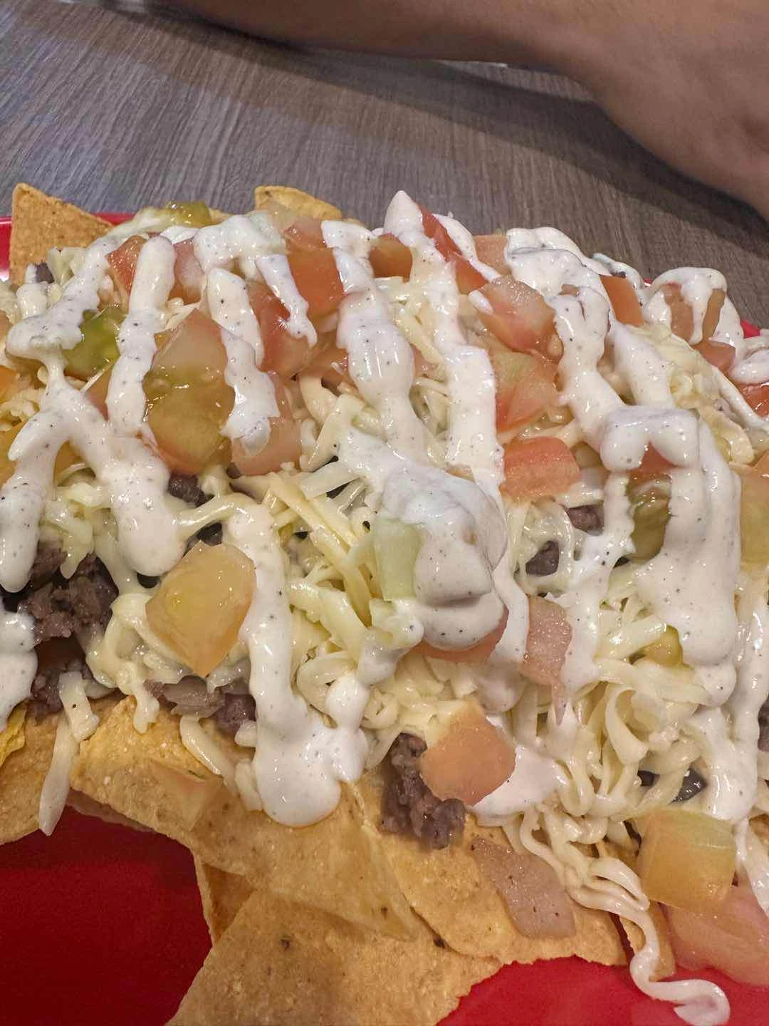 Beef nachos