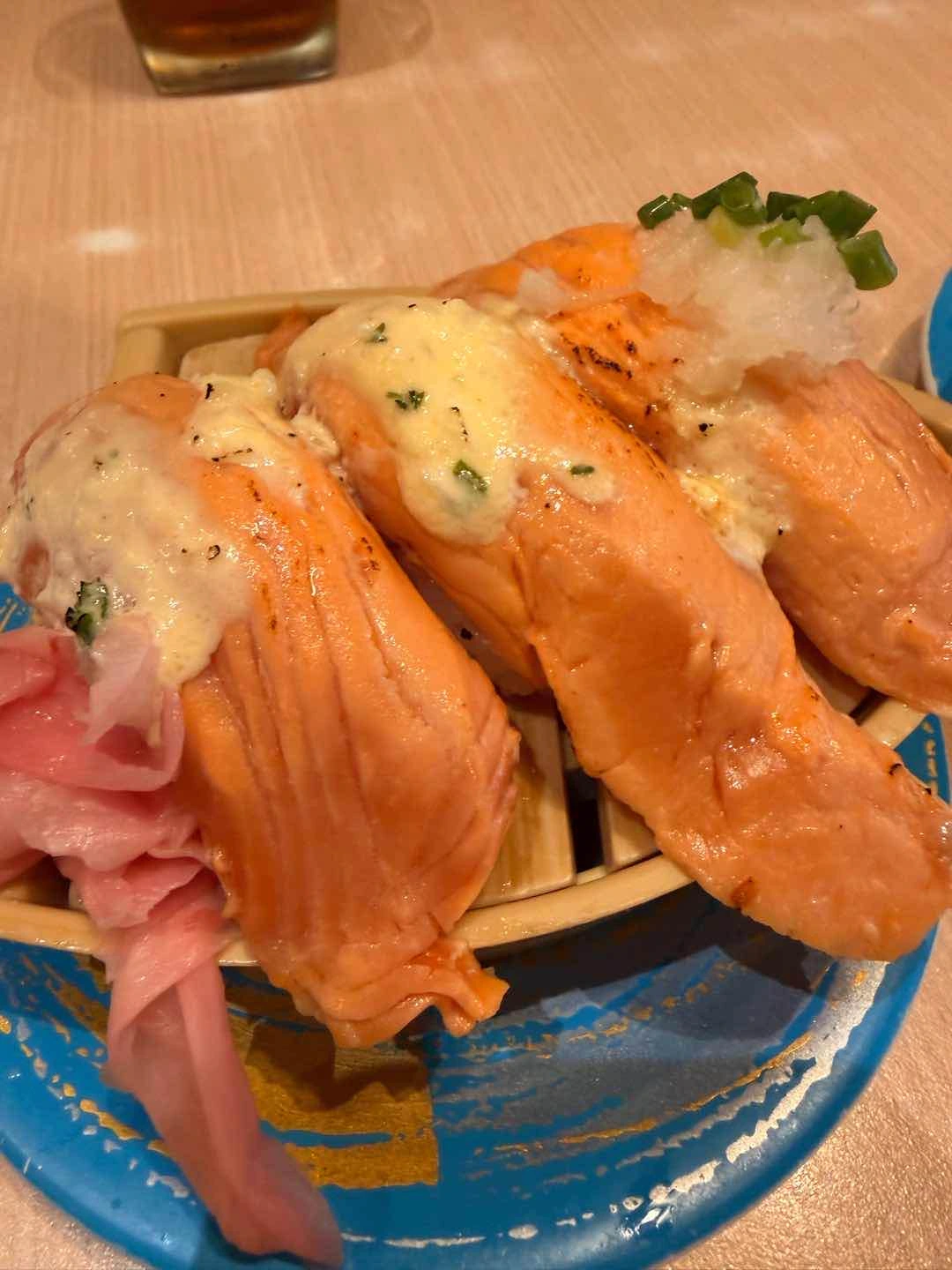 salmon sushi