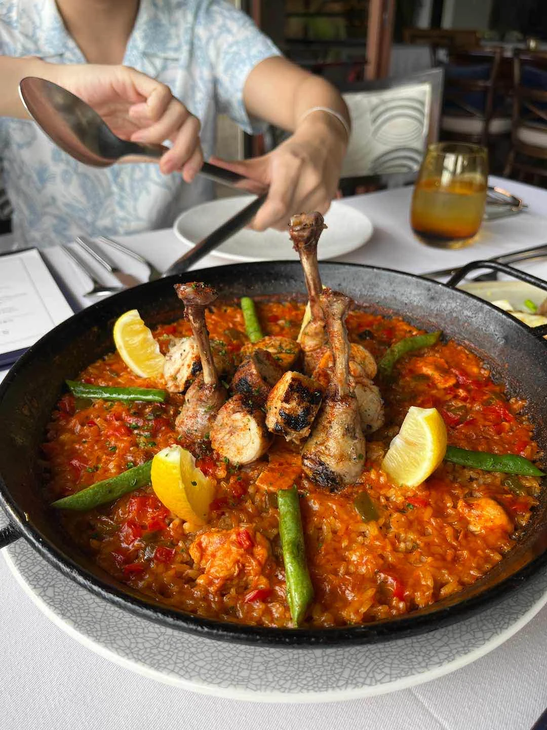 Grilled Chicken Paella