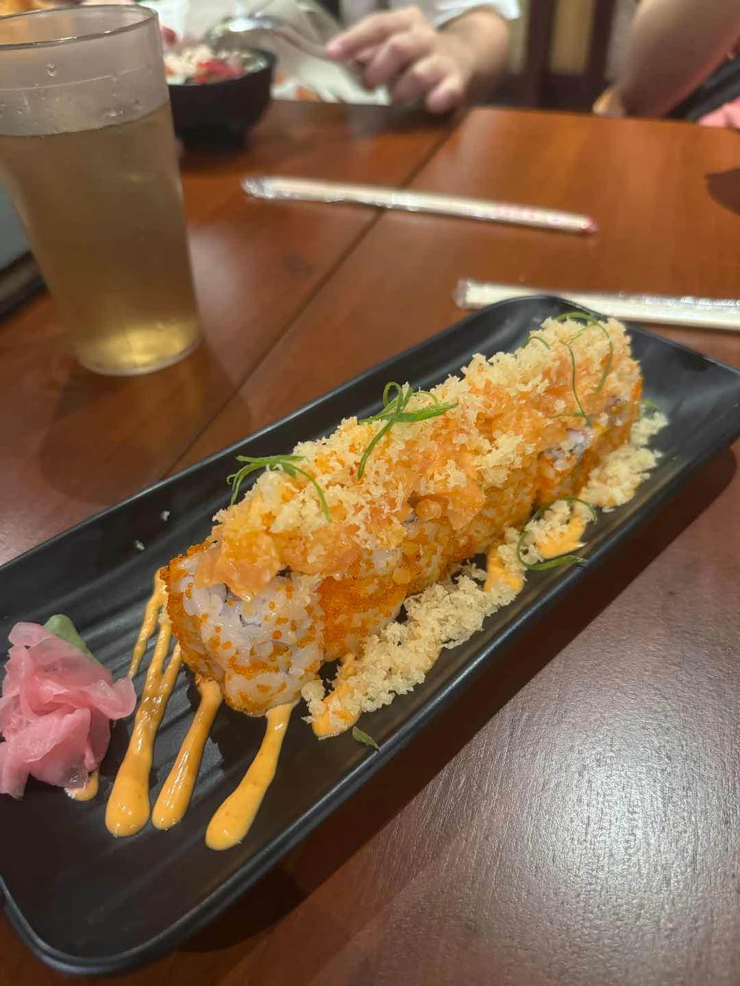 Spicy Salmon Crunch Roll