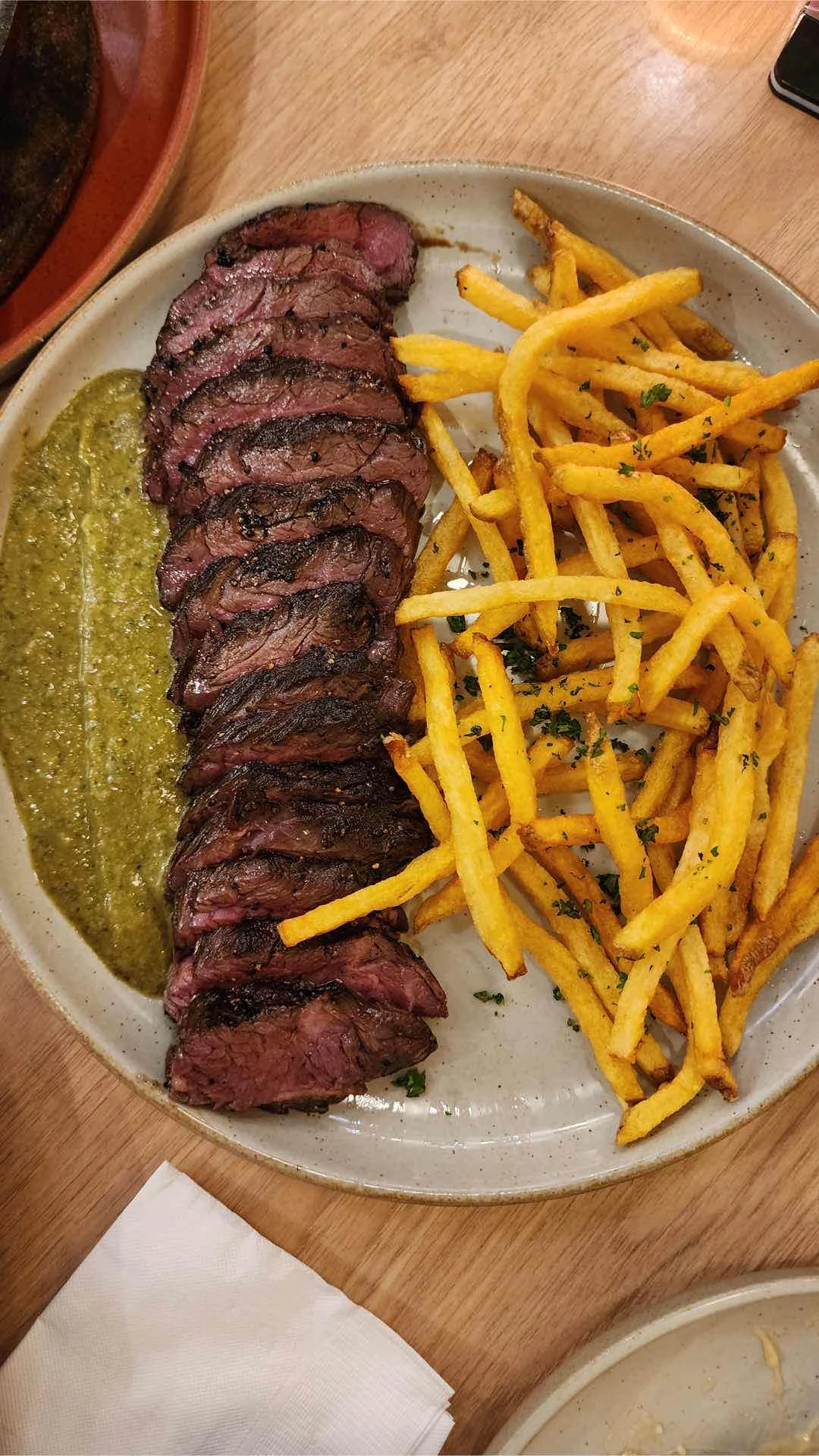 Steak and Frites of Burnt Bean