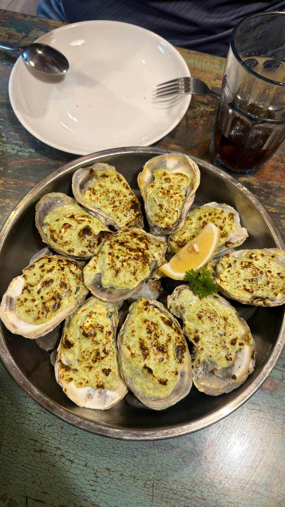 Rockefeller Oysters - you know the oysters are clean af when you don’t taste any iron