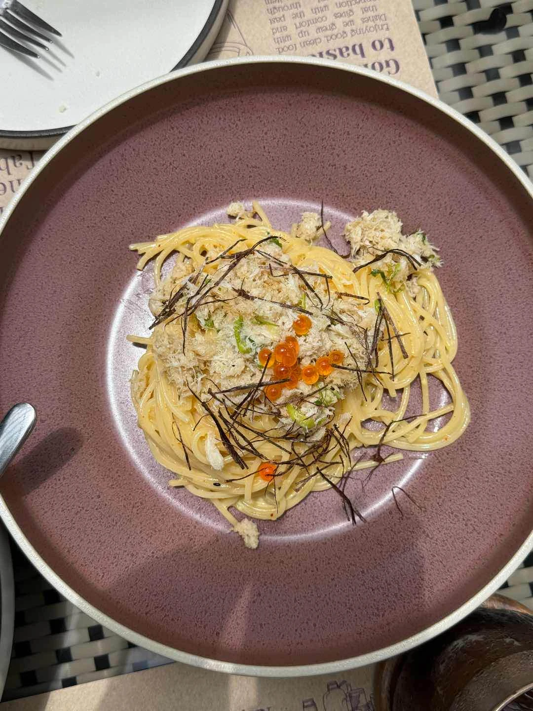 crab carbonara