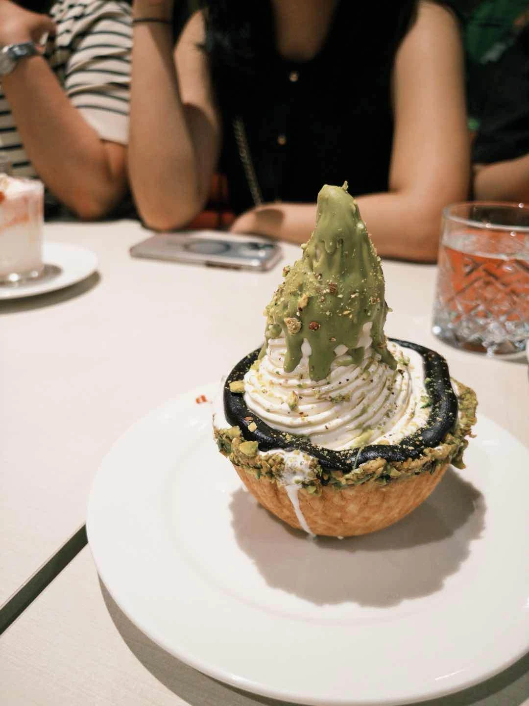 Pistachios and Burrata Soft Serve