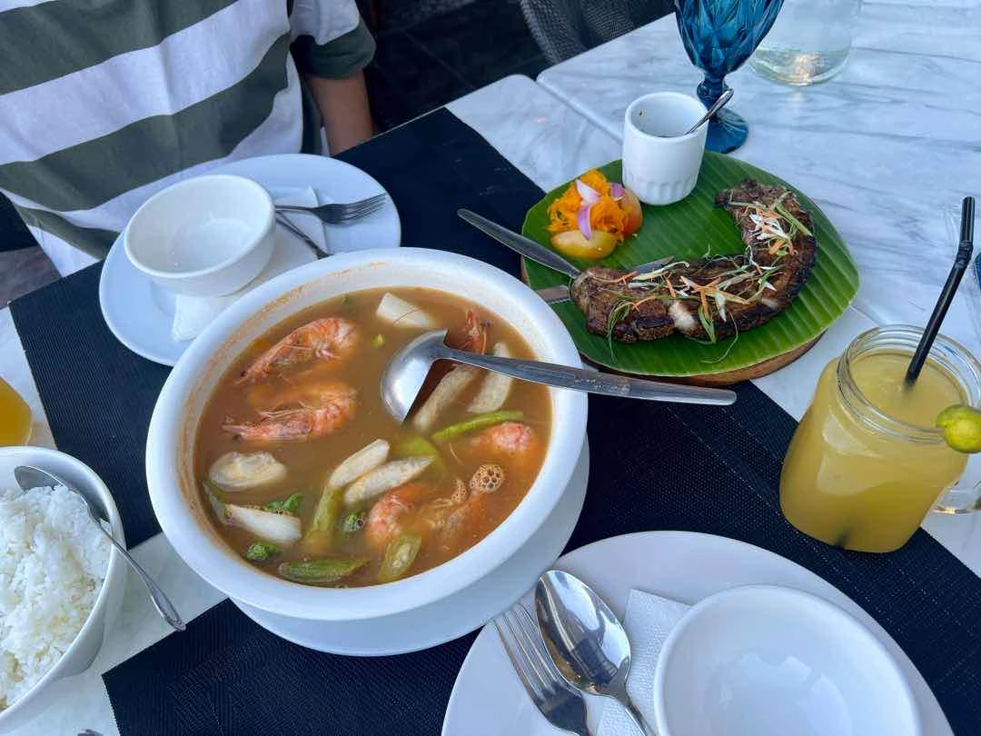 Sinigang, Inihaw na liempo