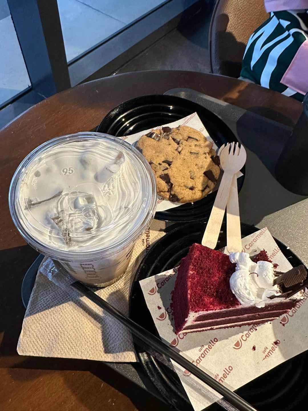 Himalayan Toffee Latte, Lychee Bliss, Caramel Cloud, Red Velvet Cake, Chocolate Chip Cookie