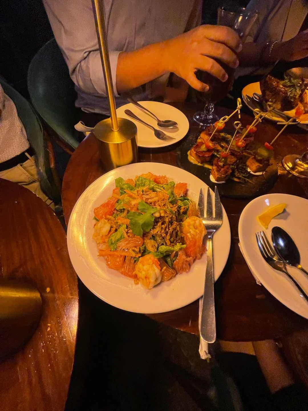 Pomelo salad!!! Highlight of the night! 