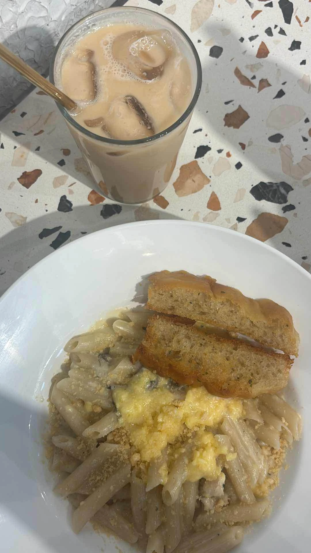 Hongkong milktea and four cheese chicken penne pasta