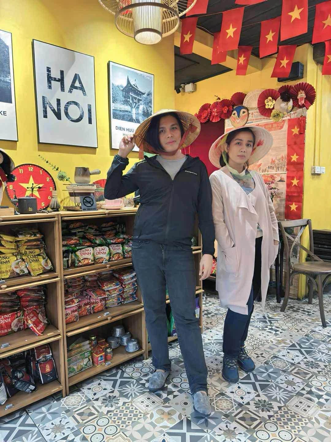 Me and my friend of Ha Noi Pho