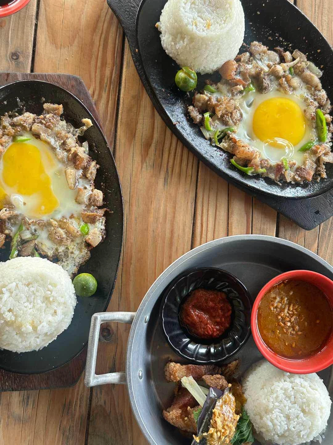 Sisig and Kare Kare Bagnet