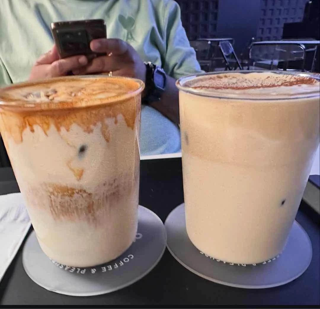 Nutty coffe and buttercream latte