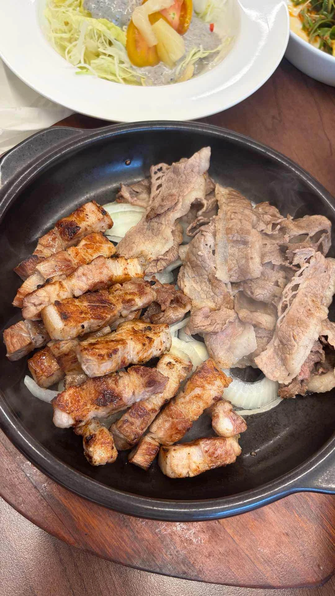 Kbbq pork and beef 