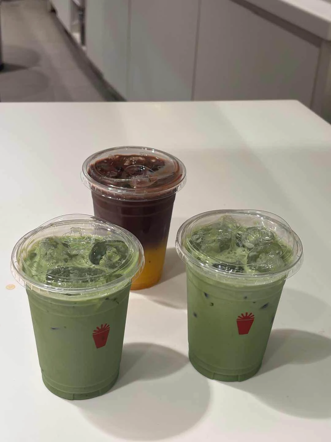 Matcha Latte and Mango Chocolate