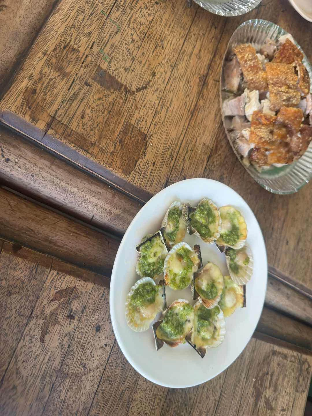 Baked scallops 