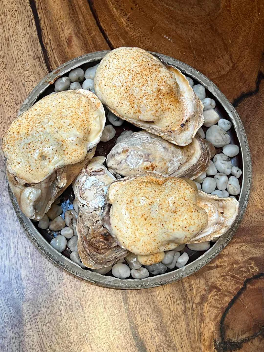 oysters with cheese