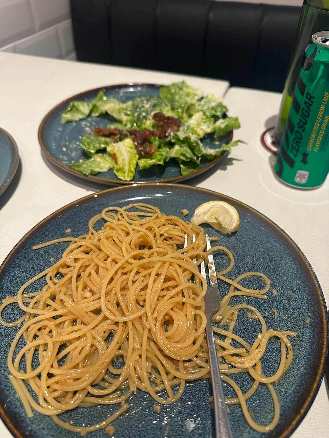 Garlic Noodles Ceasar Salad