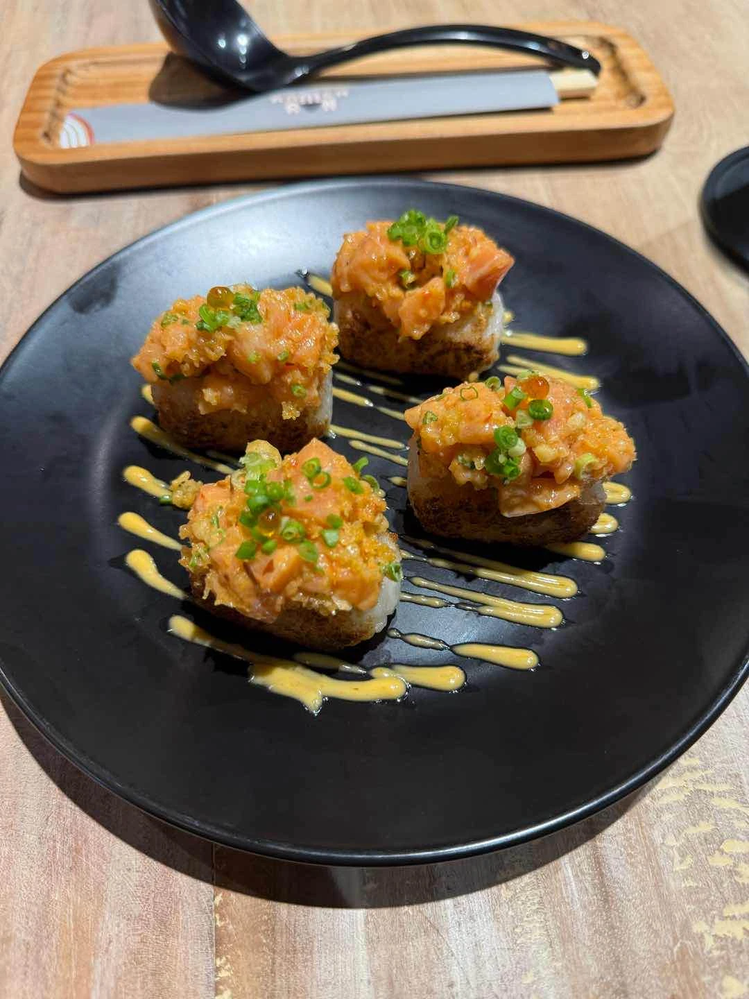 Crispy Rice with Spicy Salmon