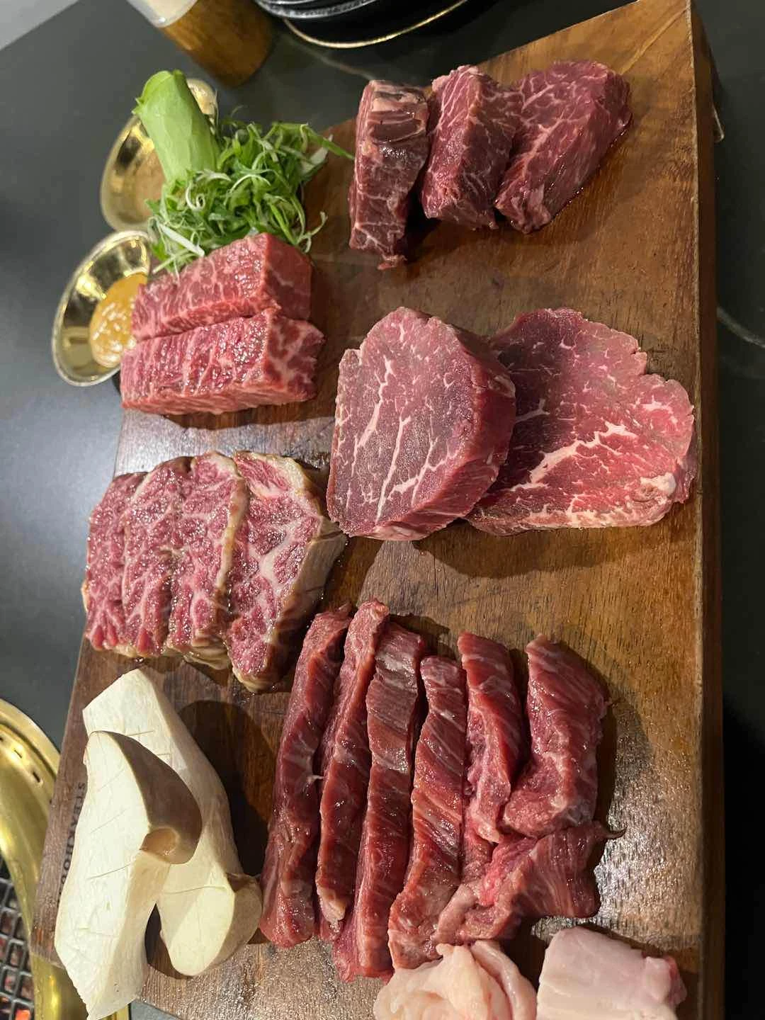 Woo makase course set of Giwon Korean Steakhouse