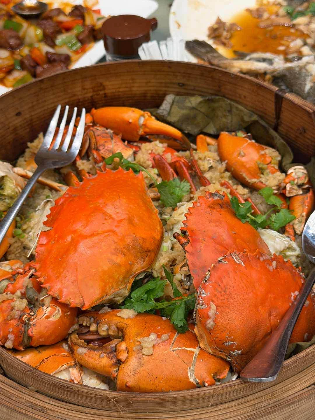 mud crab with rice