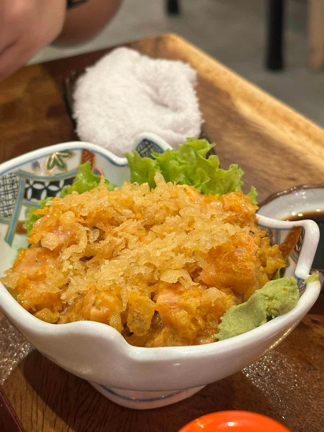 Spicy Salmon Sashimi