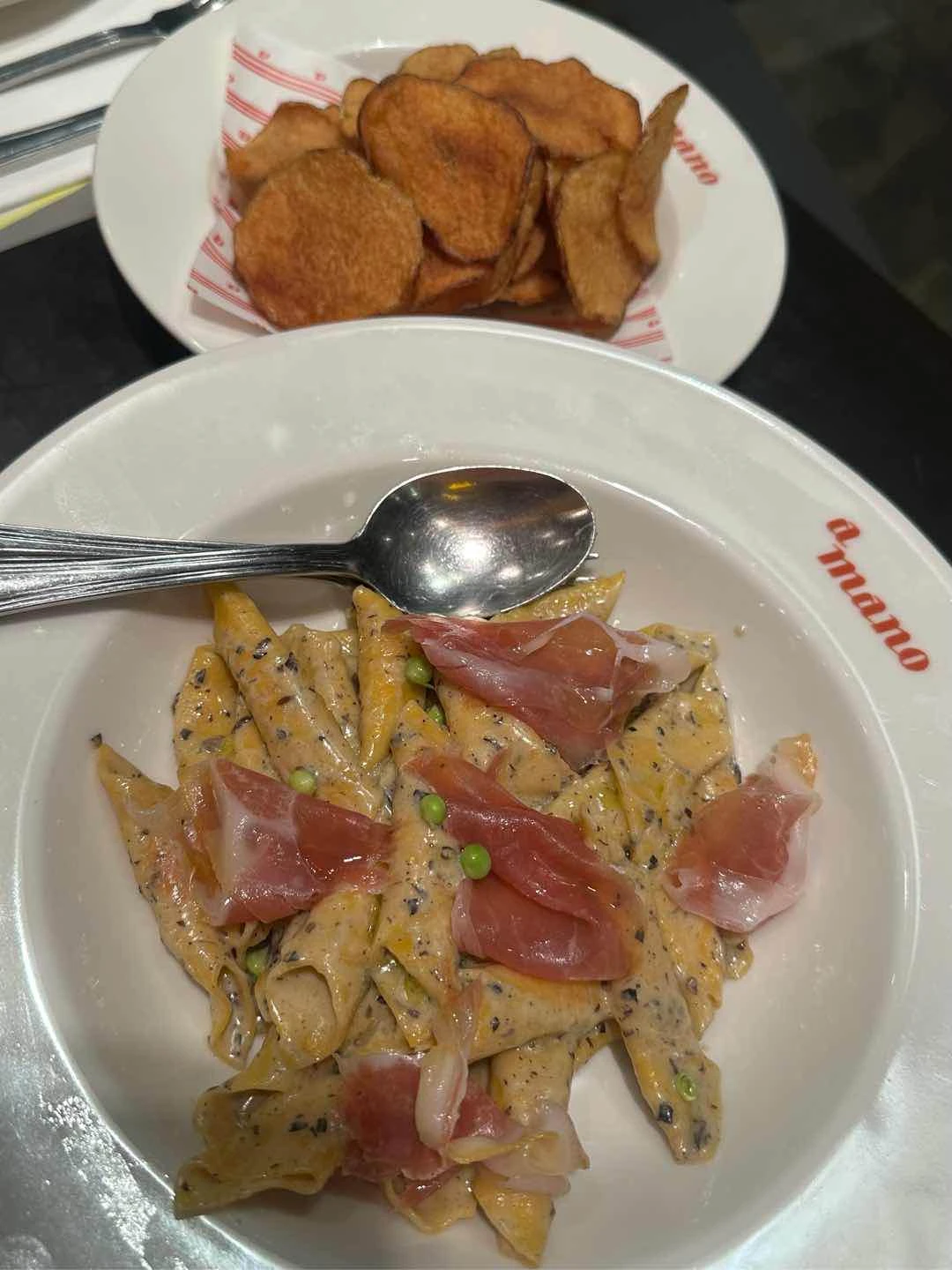 Garganelli Bianco & Patatine Fritte