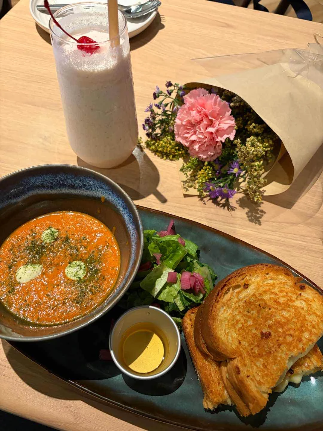 Truffle Grilled Cheese and Tomato Soup of Tipple Cafe Molito