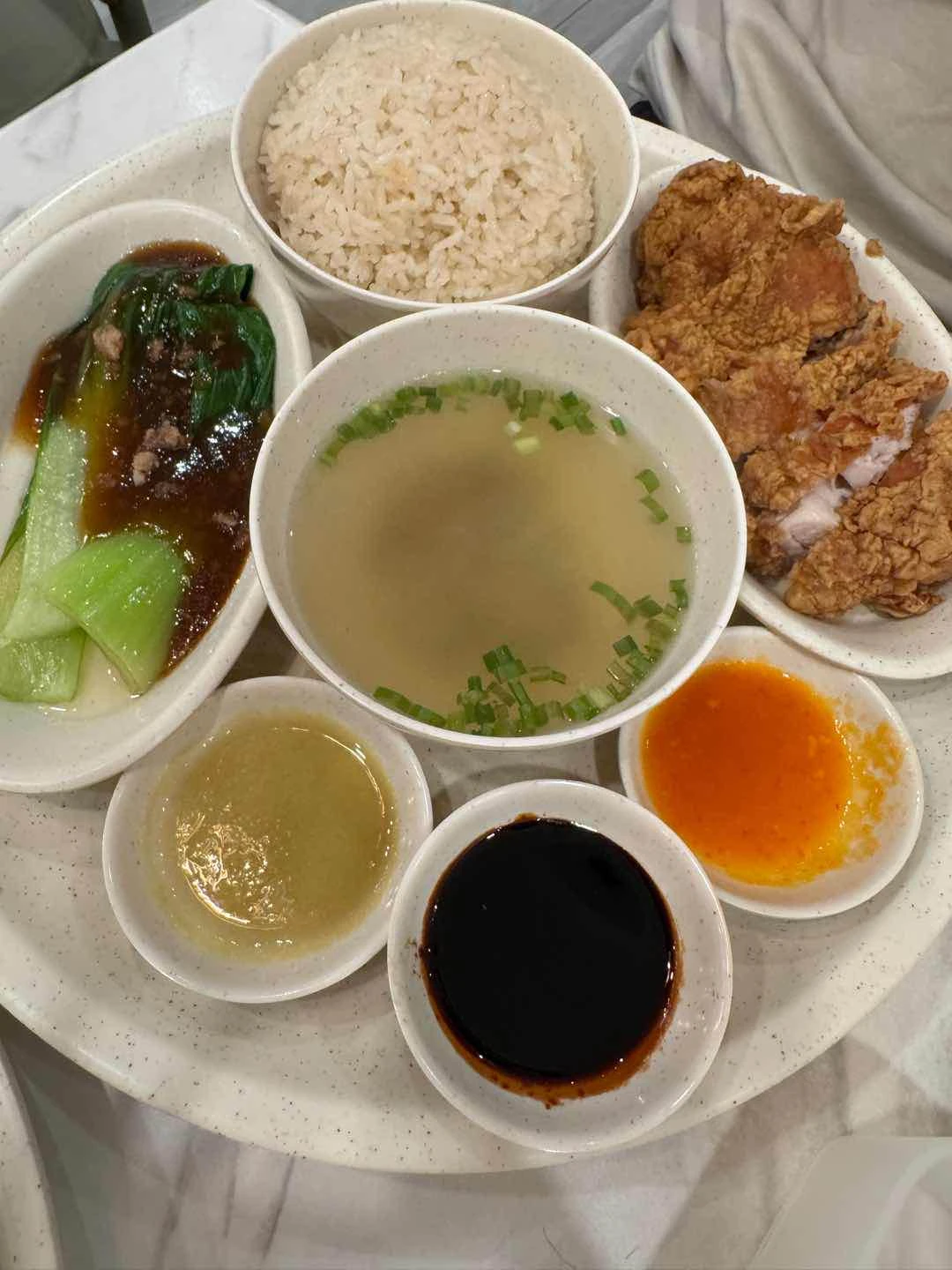 Hainanese Fried Chicken Rice