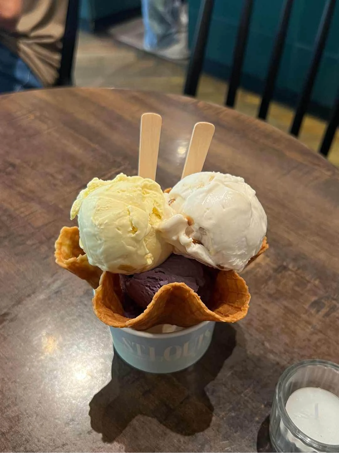 Mango Yoghurt, St. Louis, and Ube Ice Cream