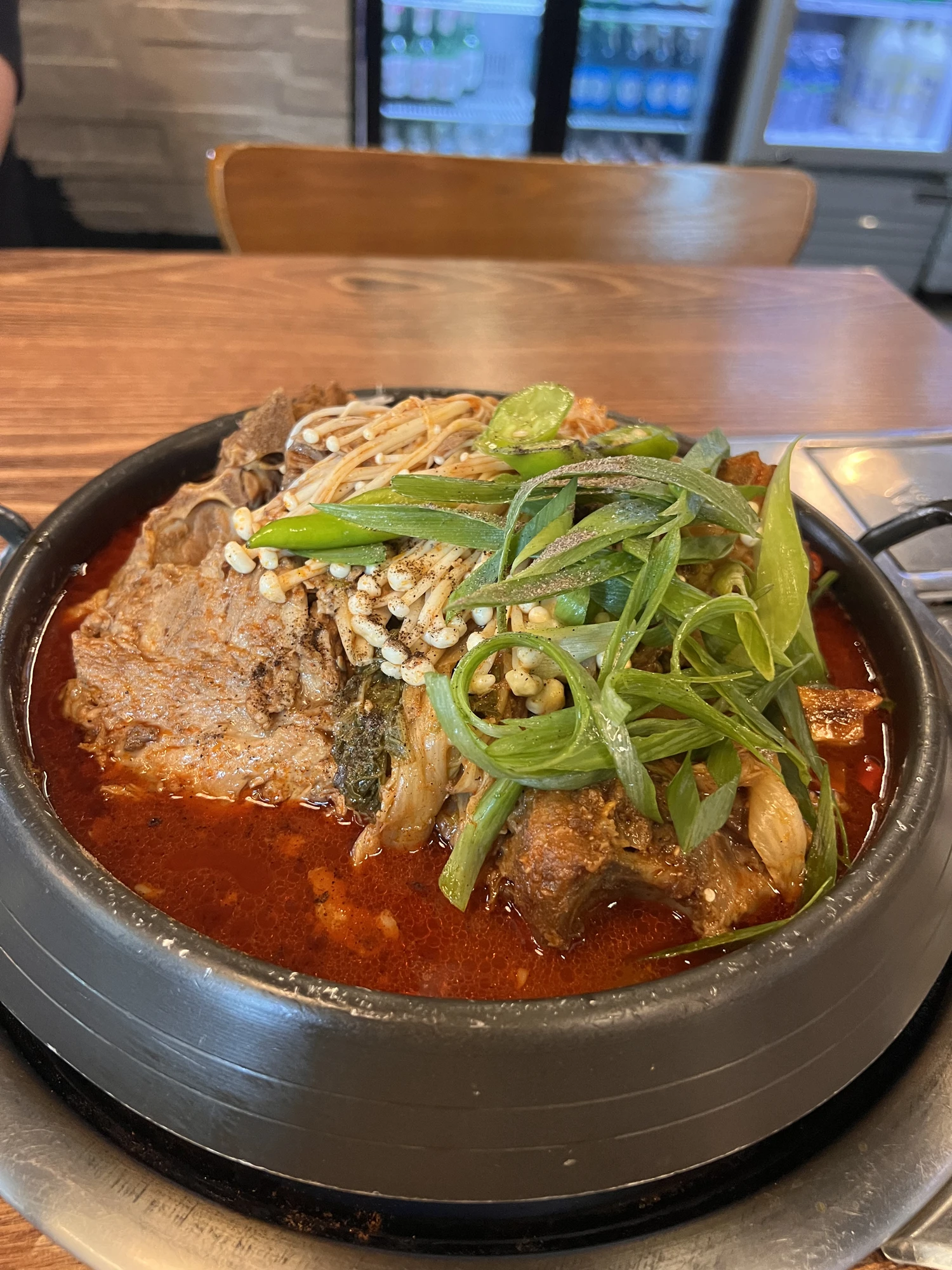 So good and spicy!! Squid pancake is also good of Zhu Ba Jie (Korean Pork Stew Restaurant)