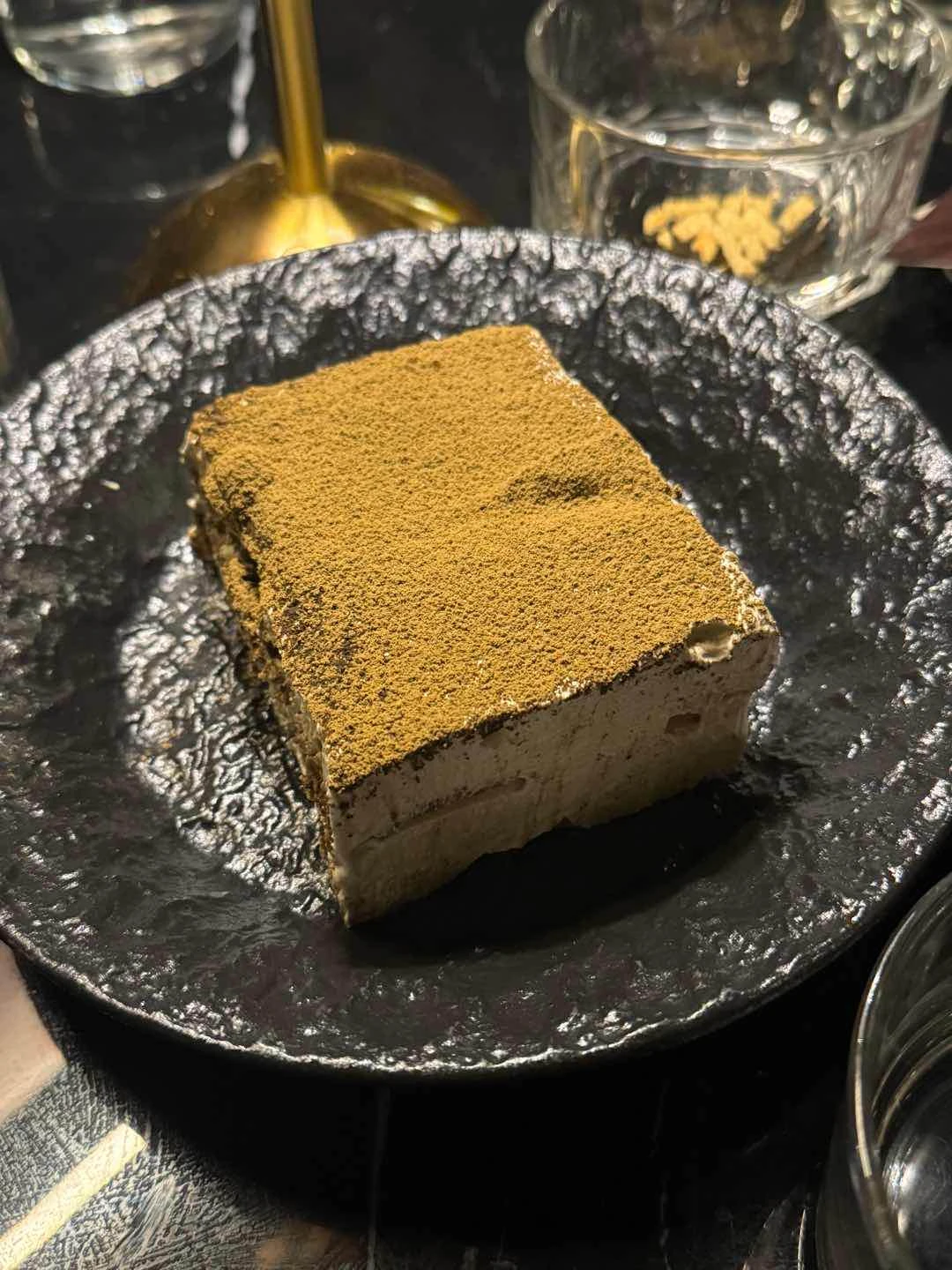 Hojicha tiramisu 