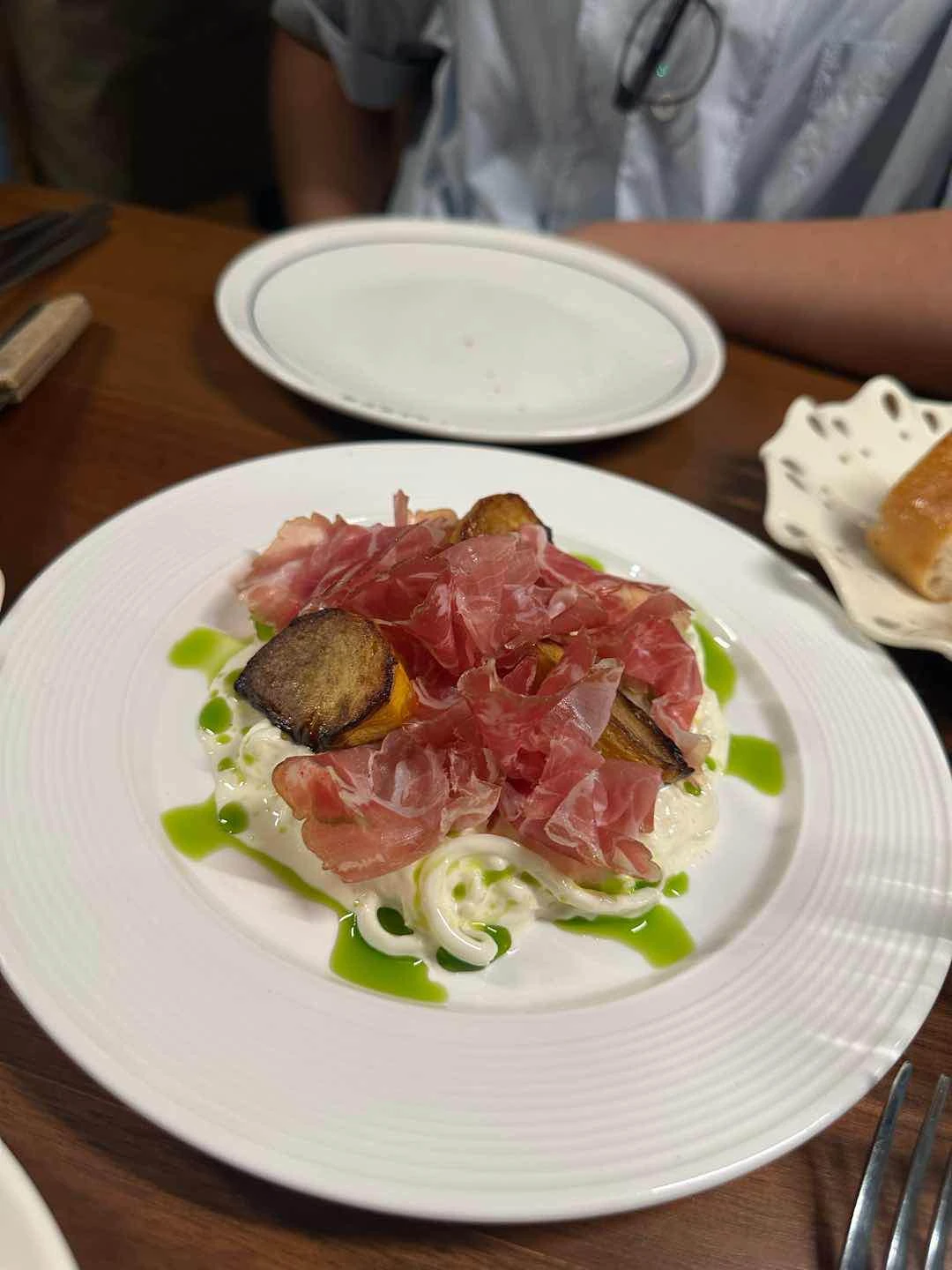 they had a special appetizer with persimmon, Stracciatella, and pecorino. we’d go back for this