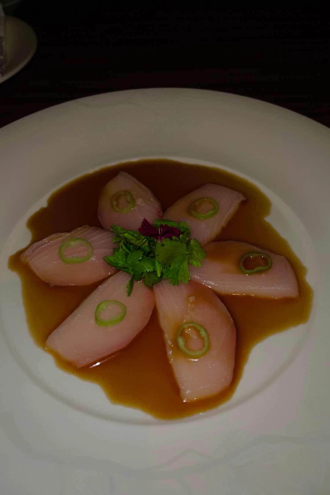 yellowtail sashimi with jalapeno
