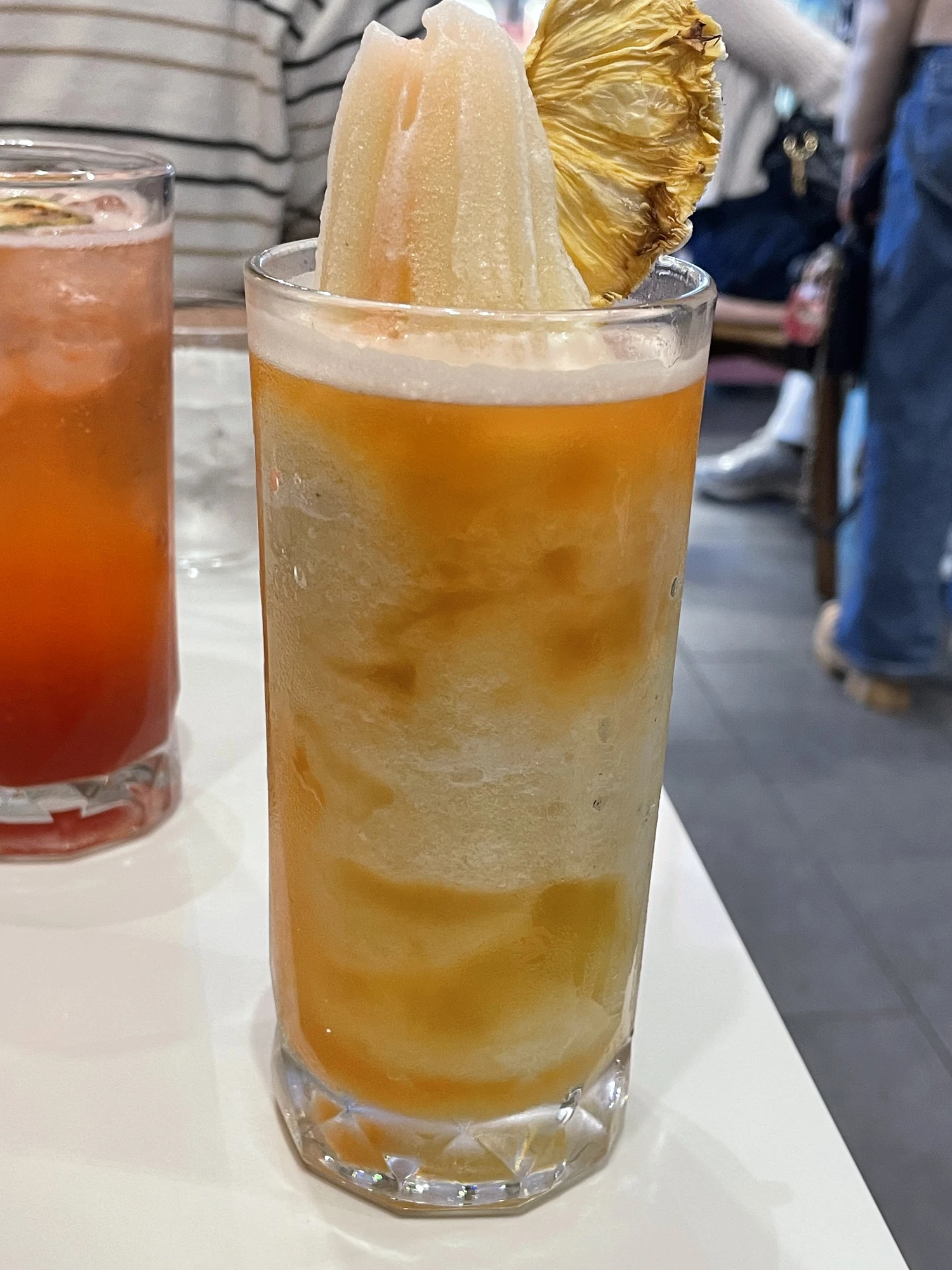 Salted caramel pineapple fizz