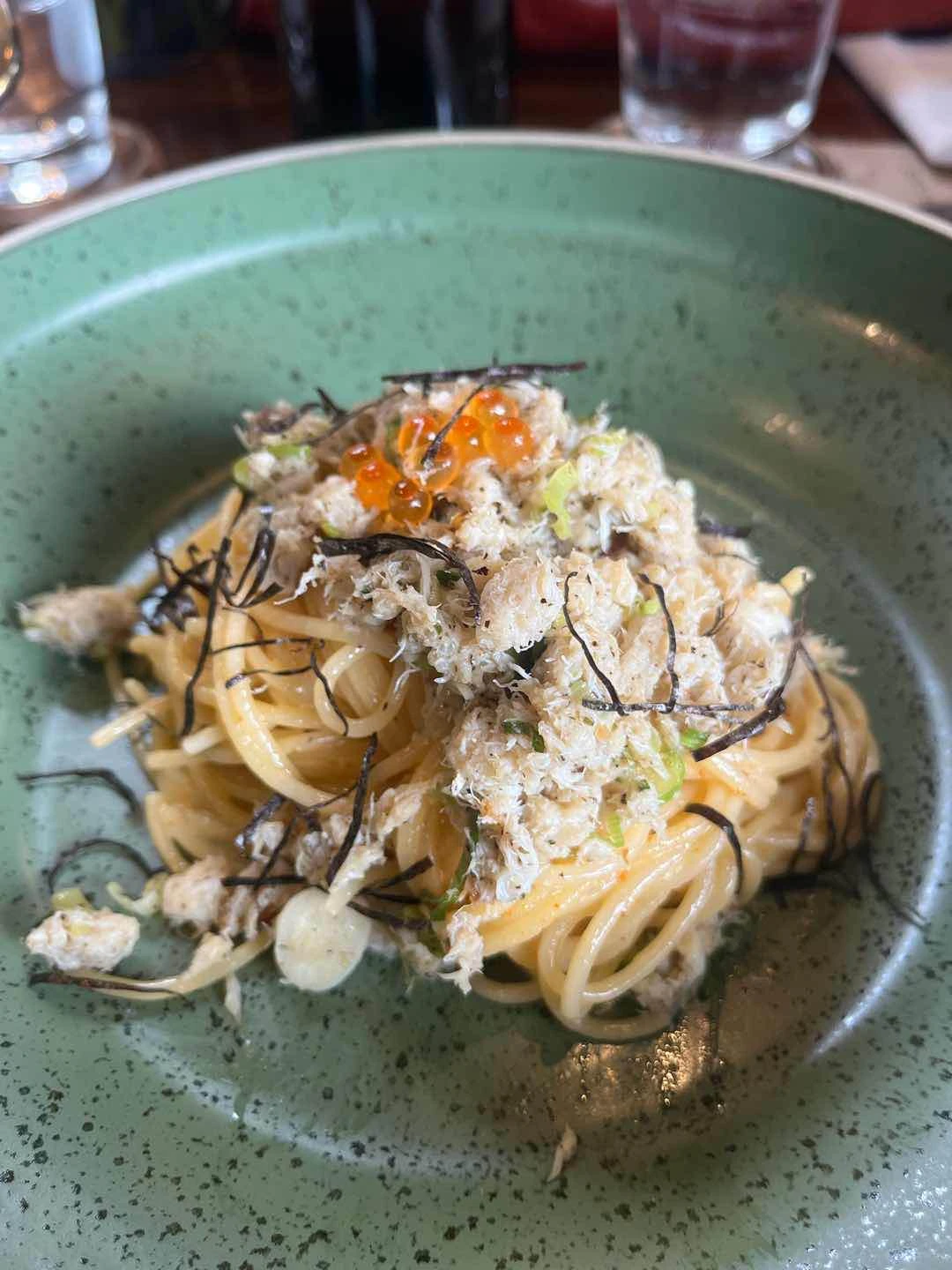Crab Carbonara