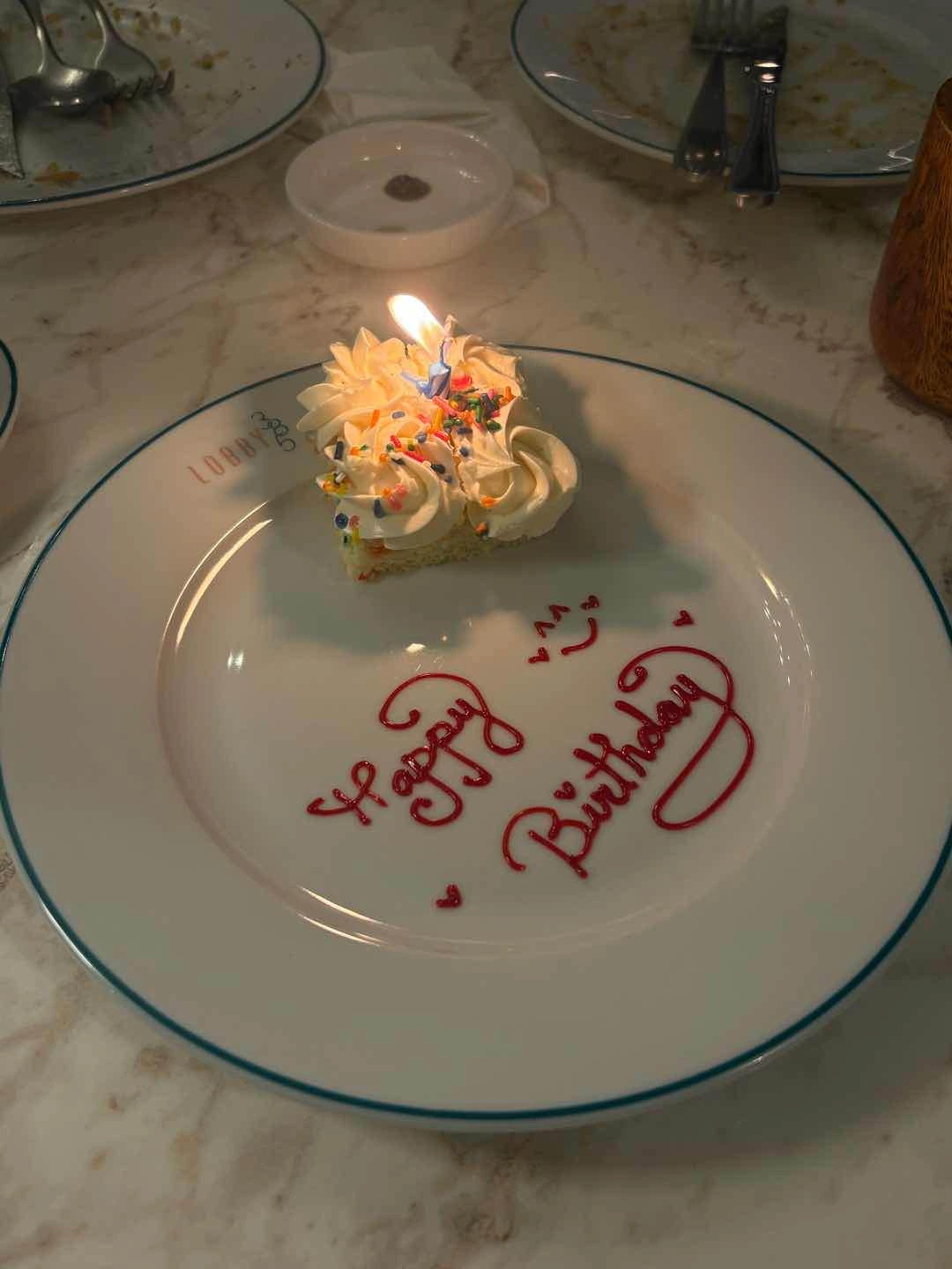 complimentary cake