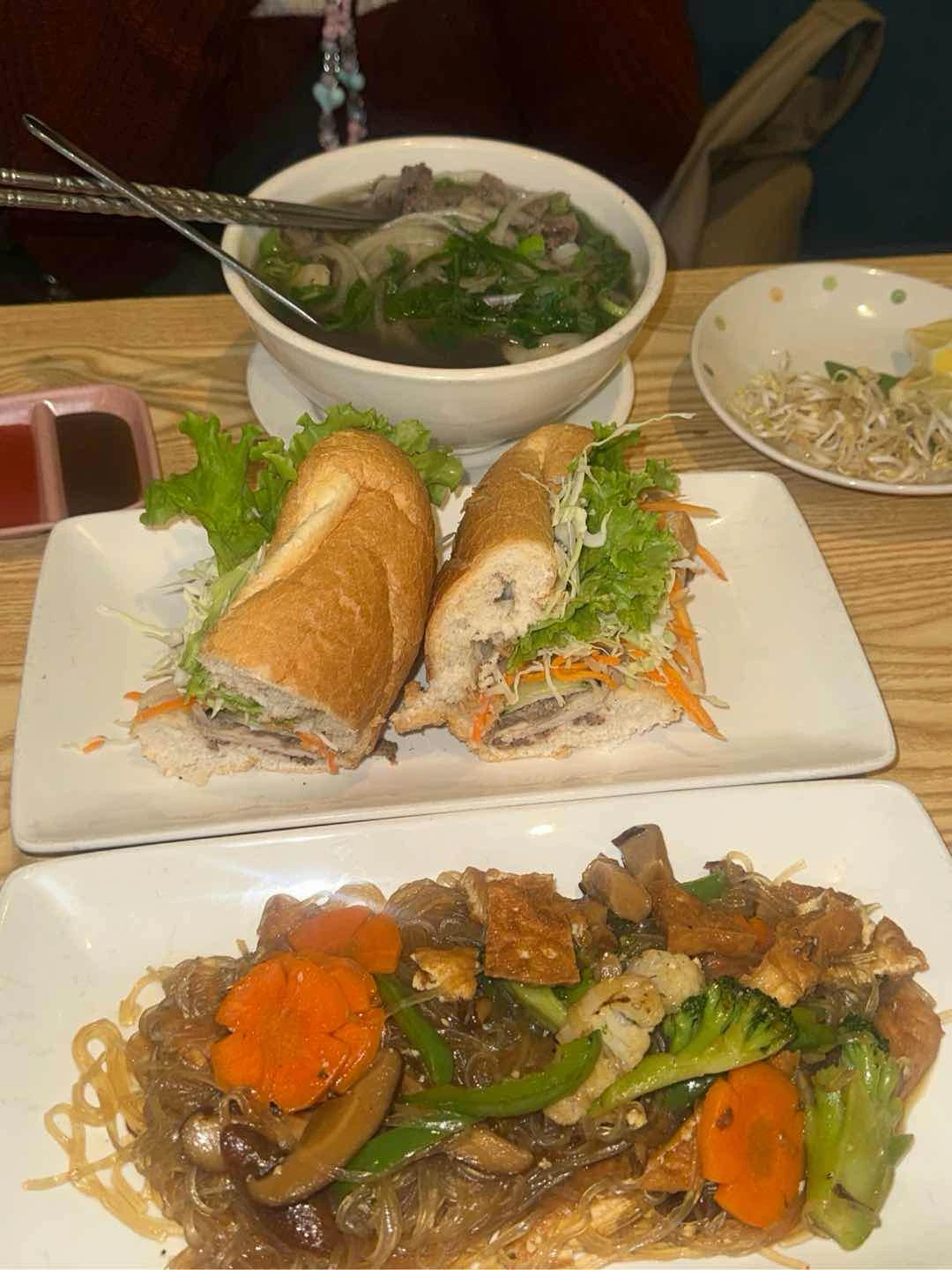 banh mi, pho and forgot the other one