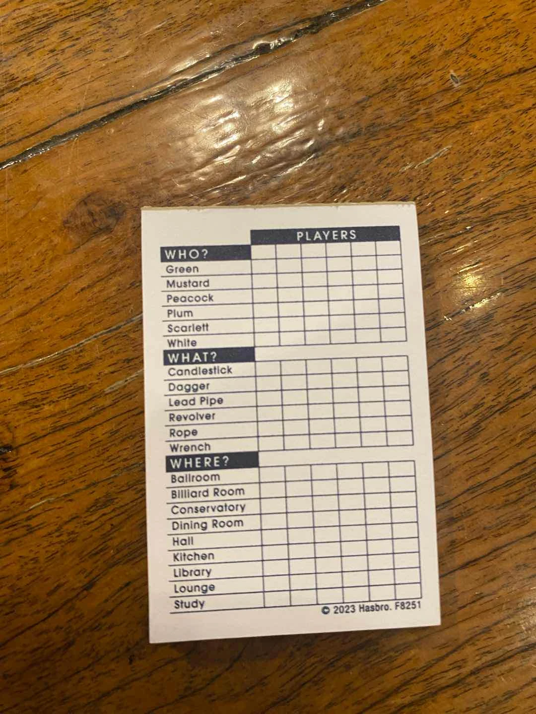 They had boardgames!!