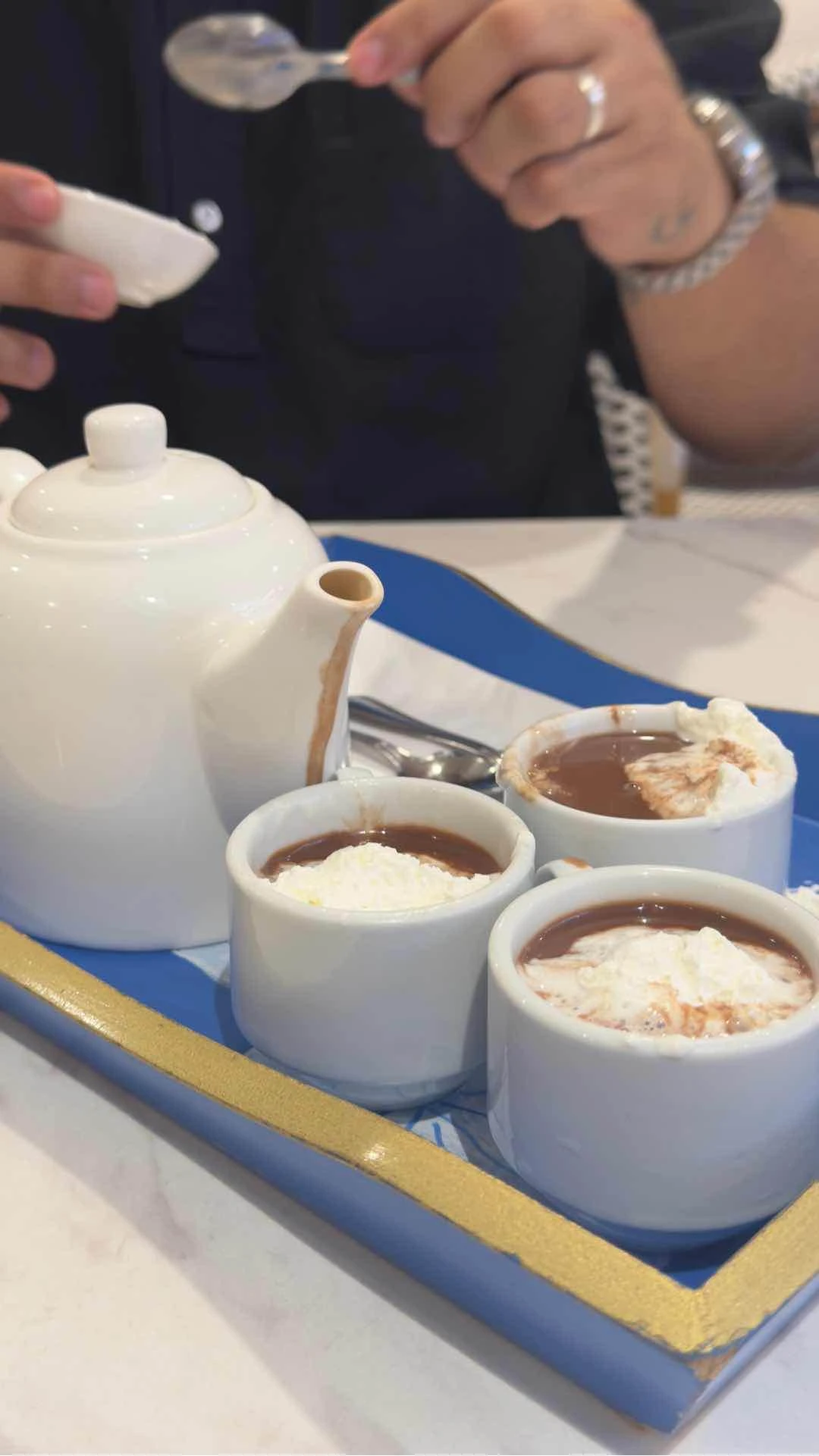 La Creperie hot chocolate