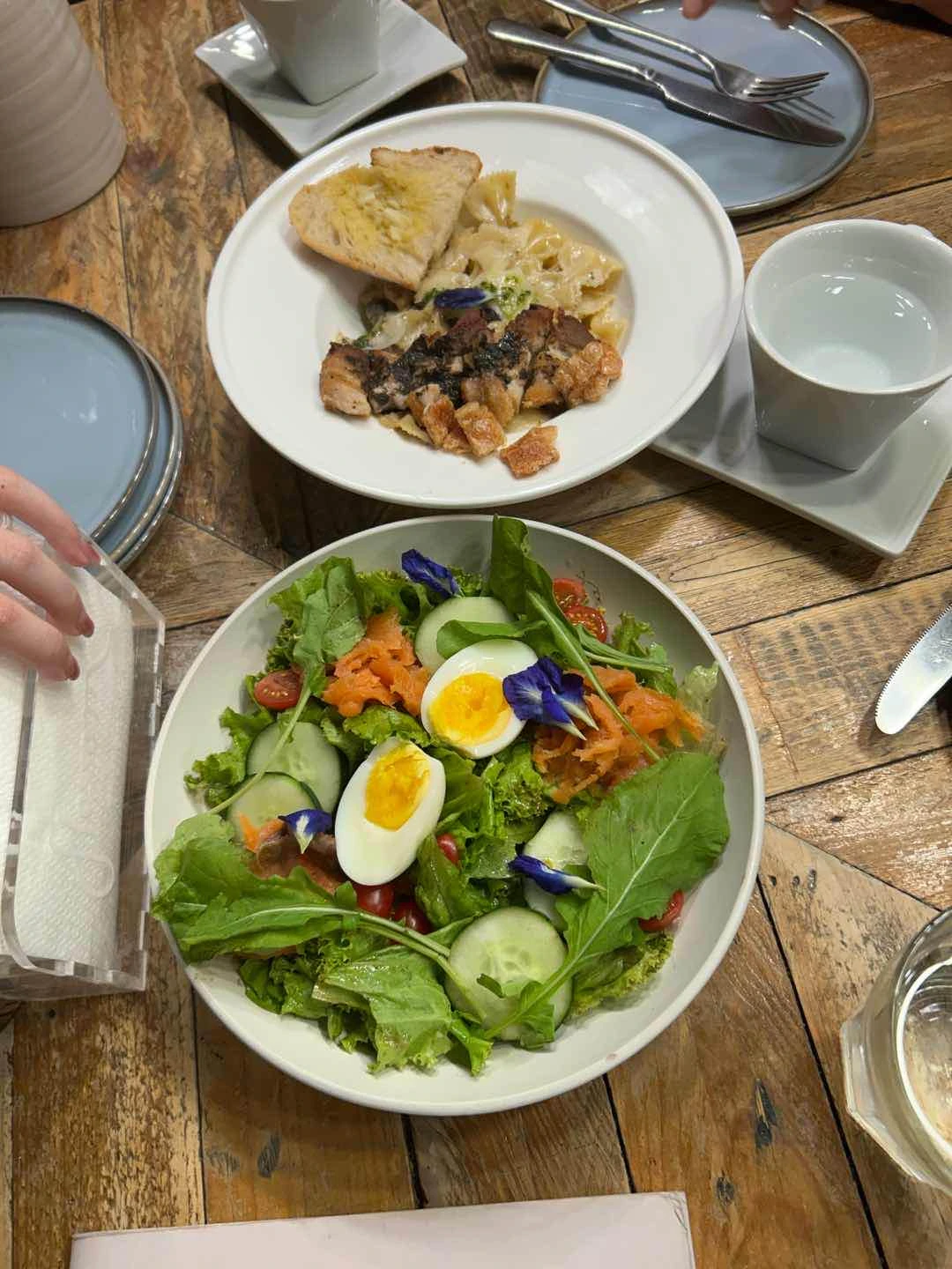 Truffle Lechon (Pasta) and Tuna Nicoise